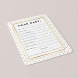 Neutral Baby Shower Wishes for Baby Cards Printable