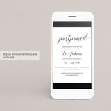 Modern Postponed Announcement Template