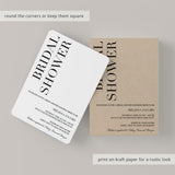 White bridal shower invitation by LittleSizzle