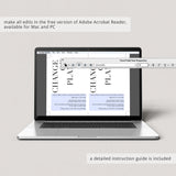 Modern change of date cards by LittleSizzle