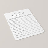 Who Knows The Bride Best Game Printable Modern Minimalist