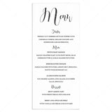 Calligraphy menu cards template by LittleSizzle