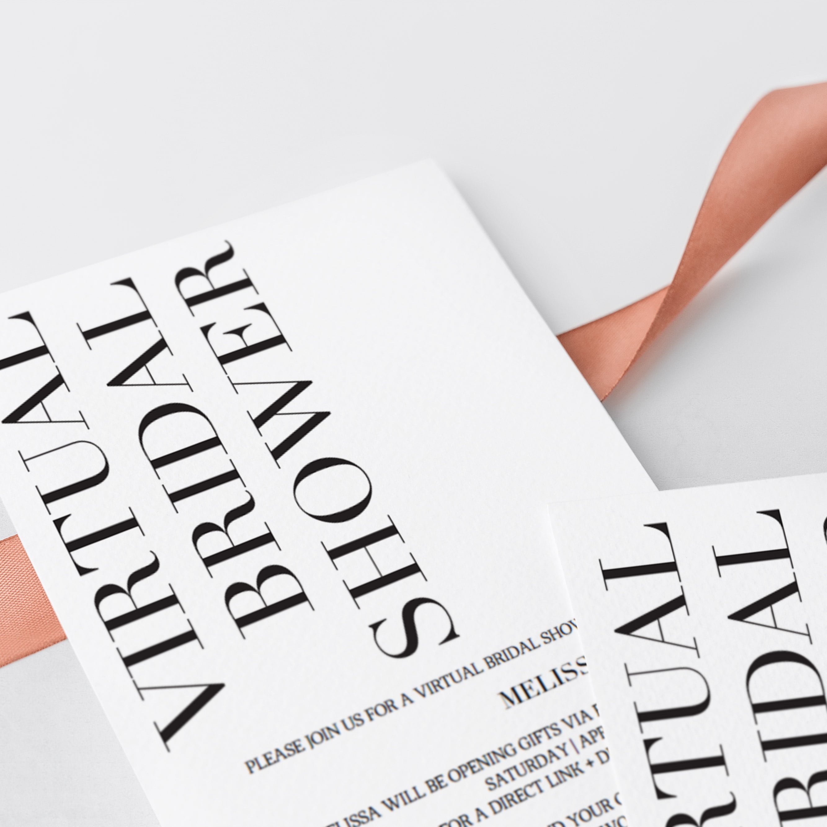 Virtual bridal shower template rustic kraft look by LittleSizzle