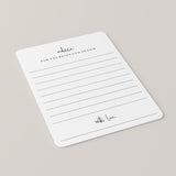 Modern Wedding Advice Cards Printable