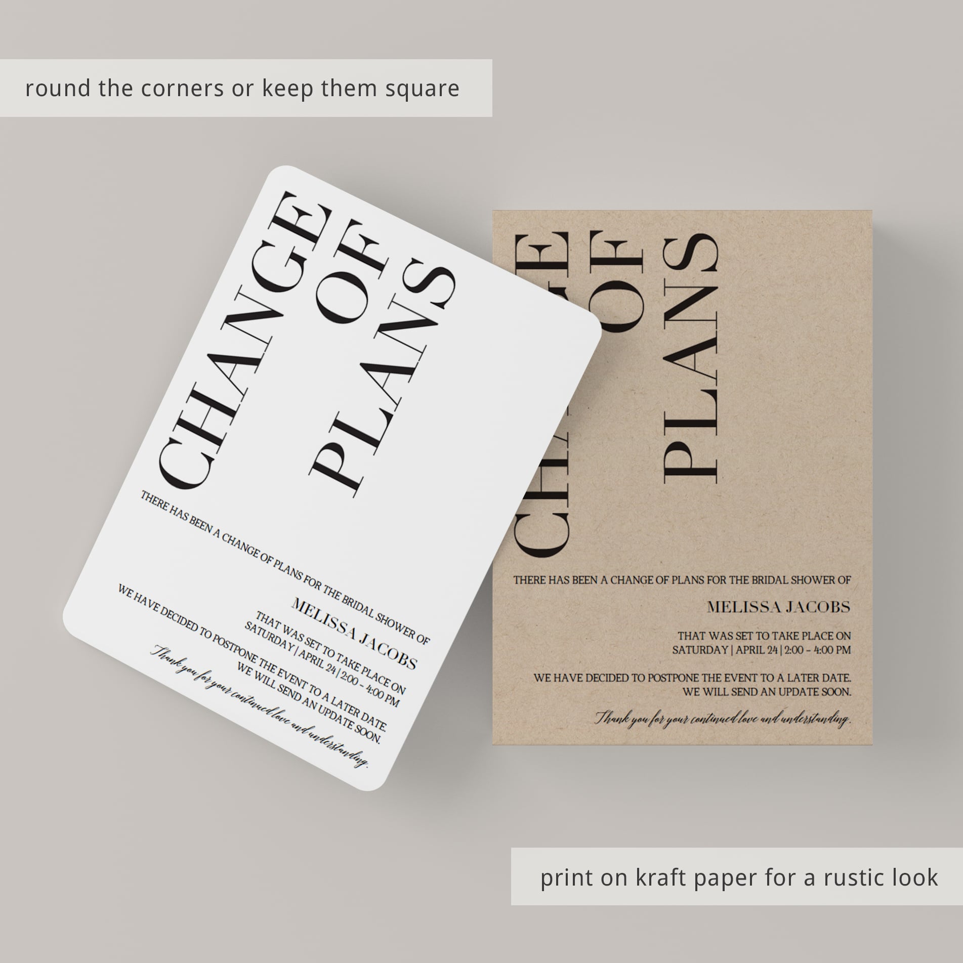 Change of plans announcements by LittleSizzle