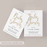 Gender Neutral Baby Shower Invitation Set Templates