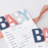 Winter Shower Activity Predictions for Baby Printable