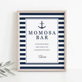 Blue baby shower decor momosa sign by LittleSizzle