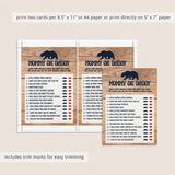 Editable Woodland Baby Shower Mommy or Daddy Guessing Game