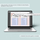 Florals Baby Shower Games Pack Printable