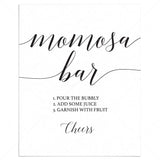 Simple momosa bar sign printable by LittleSizzle