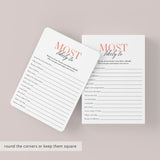 Quinceanera Party Games Bundle for Girls Printable