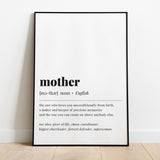 Mother Definition Print Instant Download