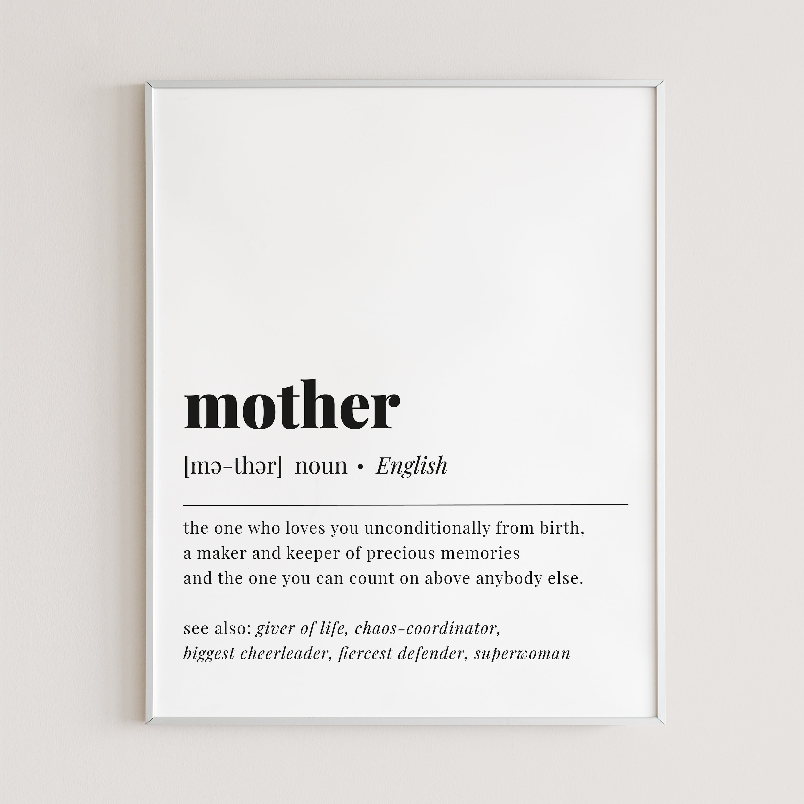 Mother Definition Printable by LittleSizzle