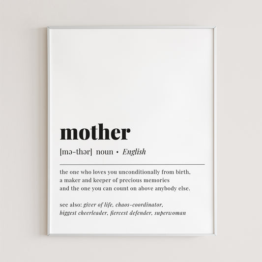Mother Definition Printable by LittleSizzle
