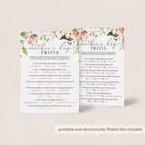 Mother's Day Trivia Game Printable & Fillable PDF