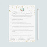 Autumn BridalShower Games Romantic Movie Trivia by LittleSizzle