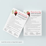 Zoom Galentine's Day Movie Quiz Instant Download