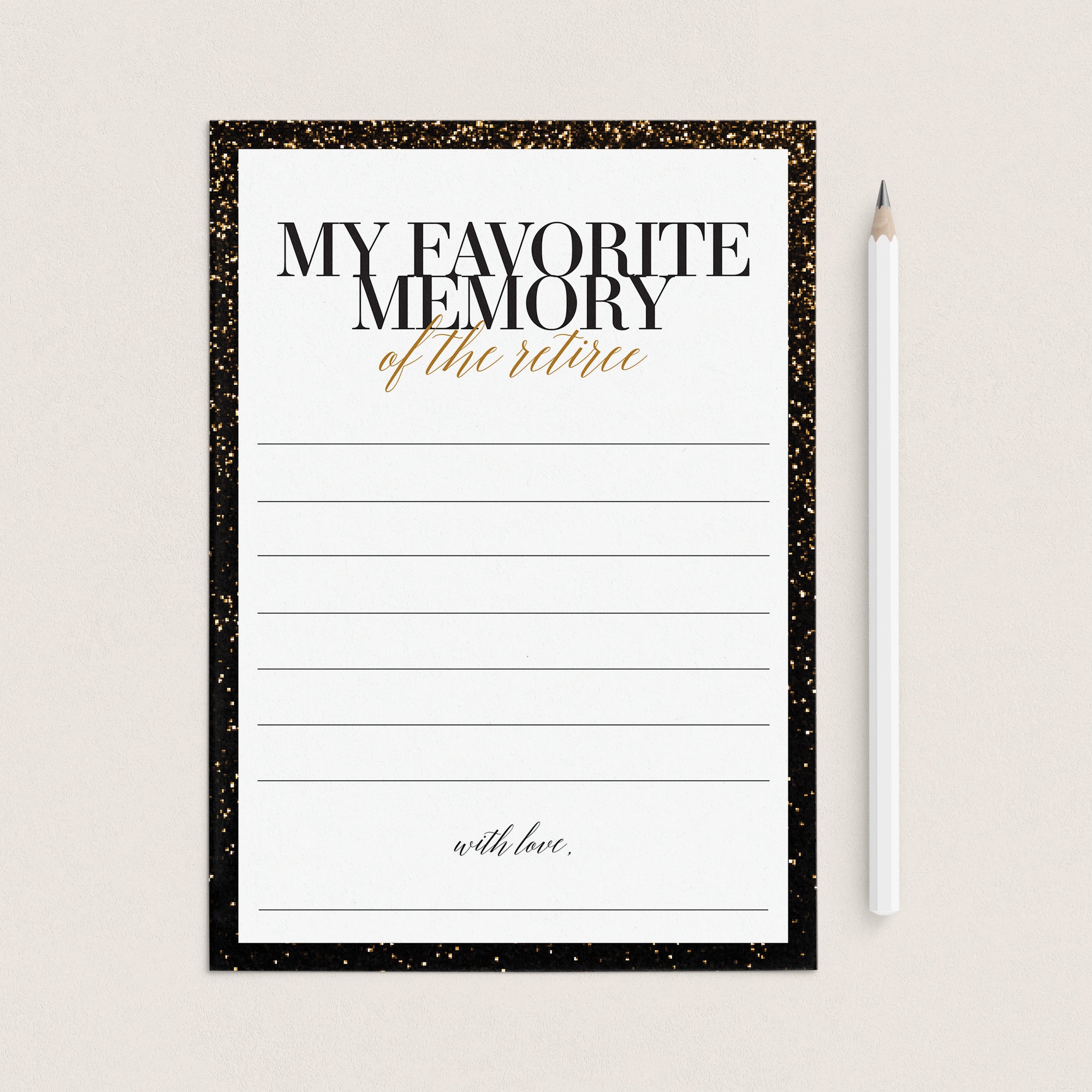 My Favorite Memory With The Retiree Cards Printable by LittleSizzle