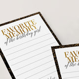 Black and Gold 32nd Birthday Party Games For Women Born in 1993