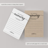 My Favorite Memory Of The One Year Old Girl Cards Printable