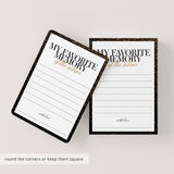 My Favorite Memory With The Retiree Cards Printable