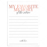 My Favorite Memory Of The Retiree Cards for Women Printable by LittleSizzle