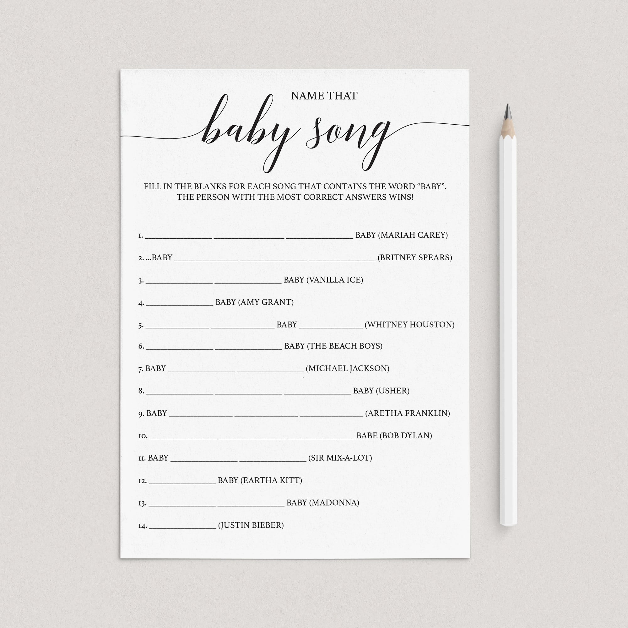 Name the songs with the word baby in it by LittleSizzle
