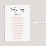 Baby shower game answers by LittleSizzle