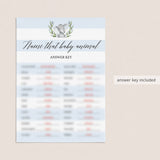 Baby shower games with answers name the animal baby by LittleSizzle