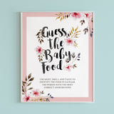 Watercolor flowers on baby shower decorations by LittleSizzle