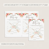 Boho Chic Baby Shower Game Name The Baby Song