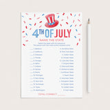 US States Quiz with Answer Key Printable by LittleSizzle