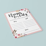 Name our baby game for babyshower party instant download by LittleSizzle