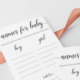 Watercolor green leaves baby shower games by LittleSizzle