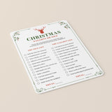 Christmas Naughty or Nice Game Printable