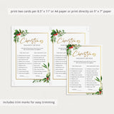 Adult Christmas Naughty or Nice List Printable