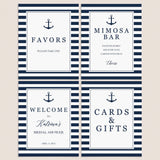 Beach Bridalshower Signs Bundle Instant Download by LittleSizzle