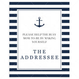 Make Yourself The Addressee Sign for Boy Baby Shower by LittleSizzle