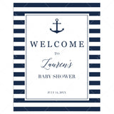 Nautical Baby Shower Welcome Sign Printable by LittleSizzle