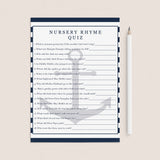 Baby nursery rhyme questions and nursery rhyme answers printable for baby showers by LittleSizzle