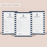 Nautical Baby Shower Full Package Instant Download