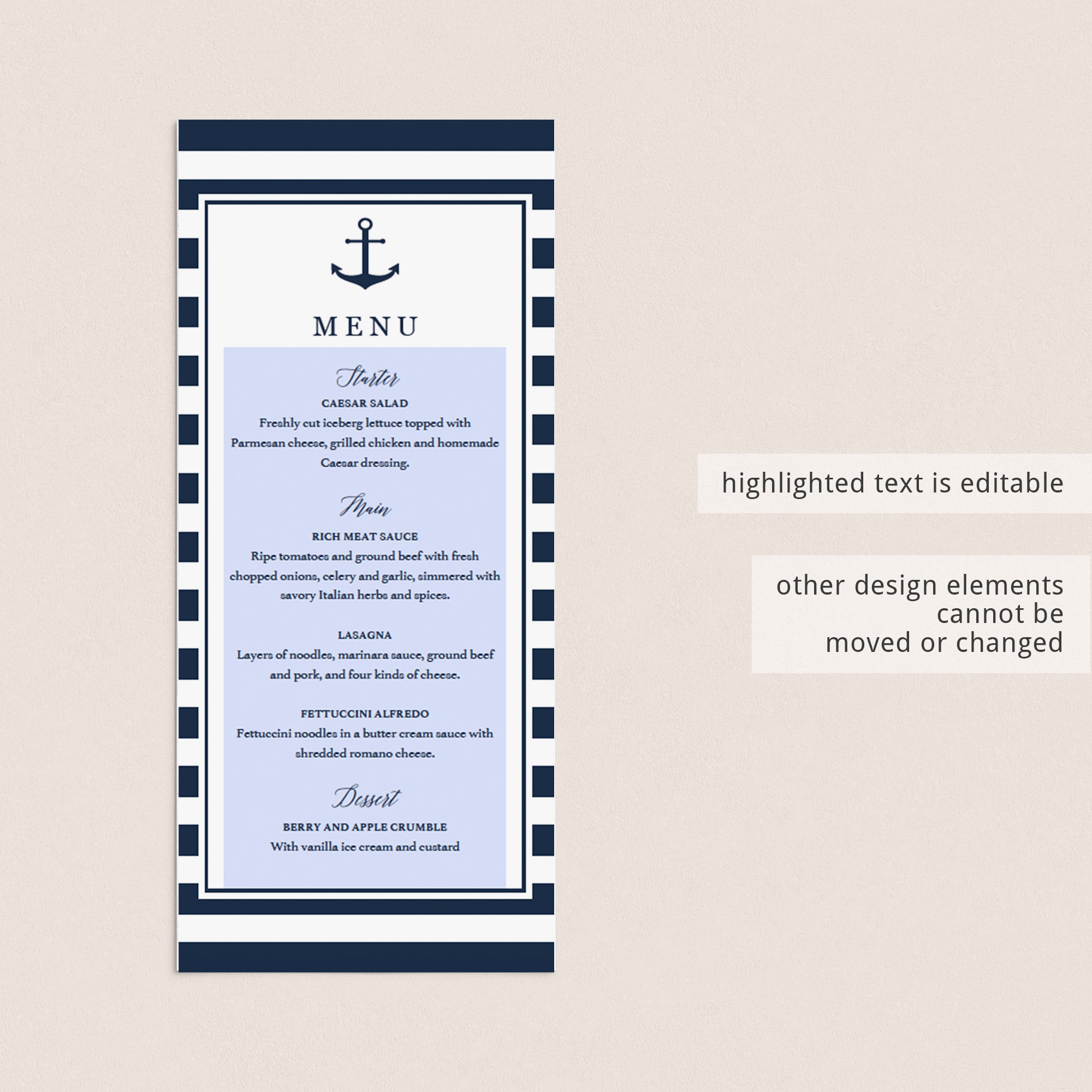 DIY menu cards for boy baby shower party brunch by LittleSizzle