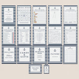 Nautical Bridal Shower Bundle Complete Instant Download by LittleSizzle