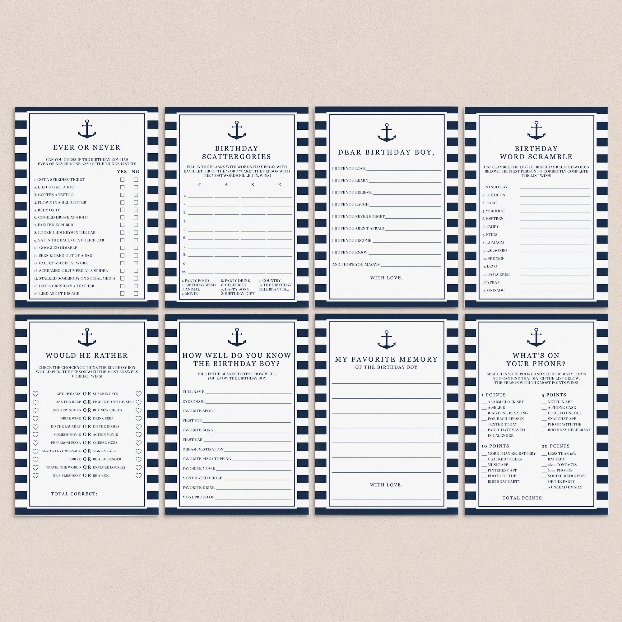 Adult Birthday Party Games For Men by LittleSizzle
