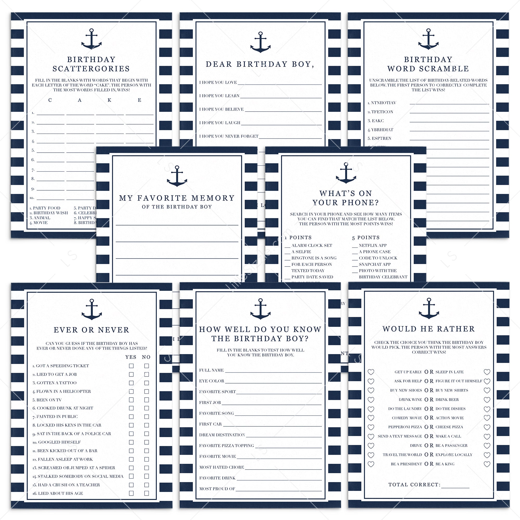 Adult Birthday Party Games For Men by LittleSizzle