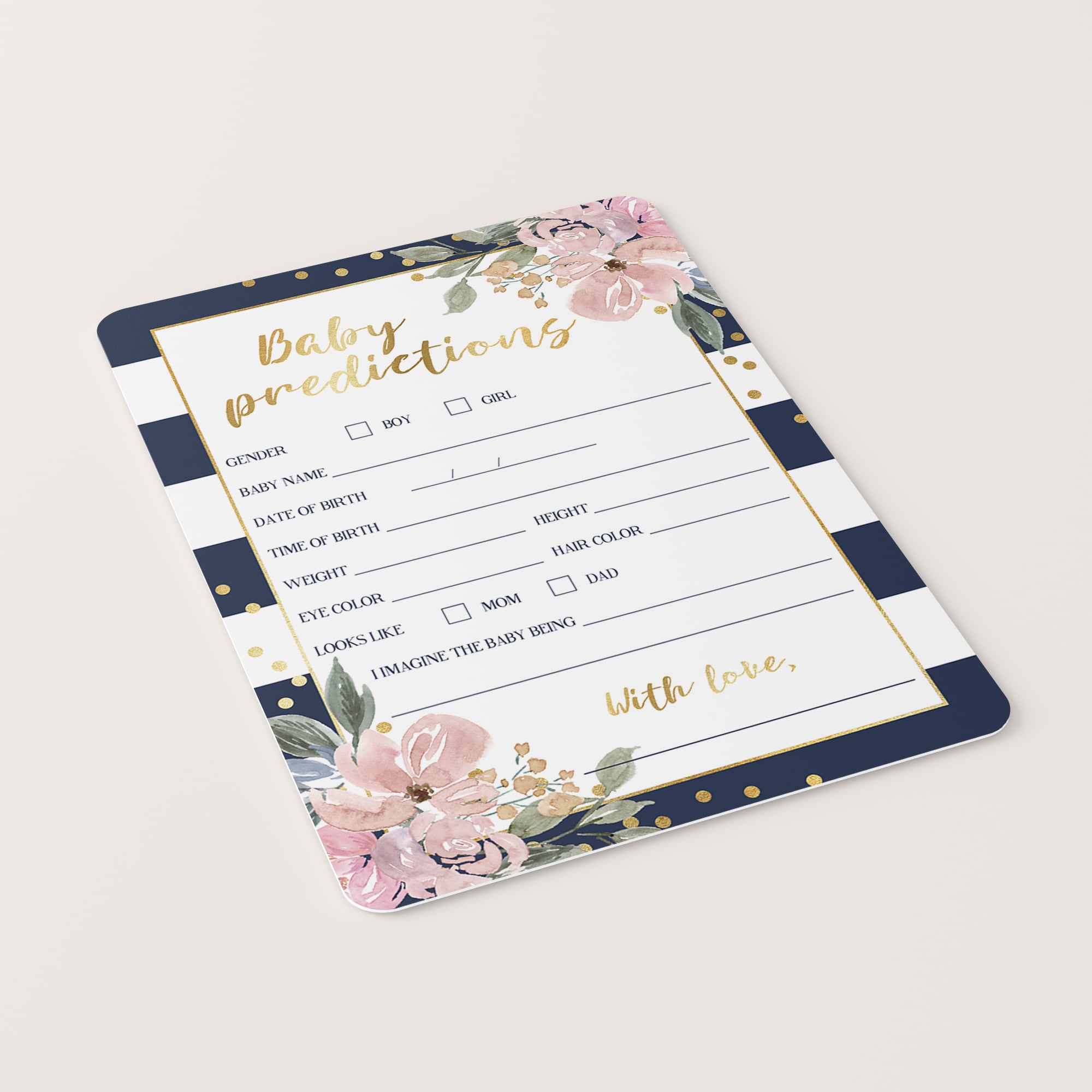 Baby shower games download PDF for girls by LittleSizzle