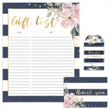 Printable Gift and Guest List, Thank You Notecards and Tags Bohemian Theme by LittleSizzle