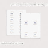 Editable name cards for dinner party by LittleSizzle