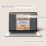 Diaper raffle template for forest shower by LittleSizzle